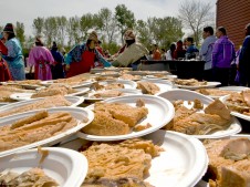 Salmon feast on the Umatilla Reservation