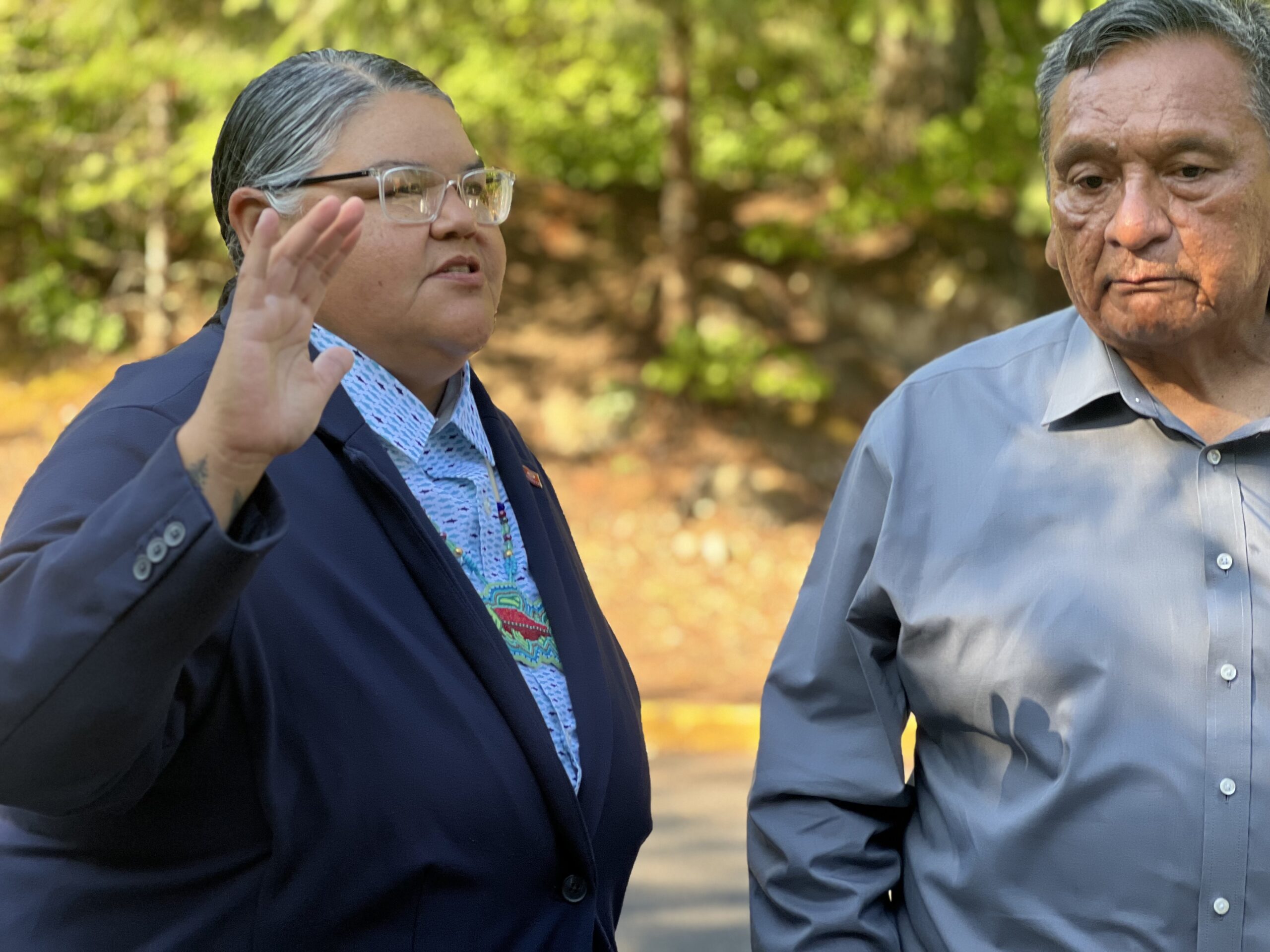 Chair Ron Suppah from Warm Springs Tribes takes CRITFC oath of office